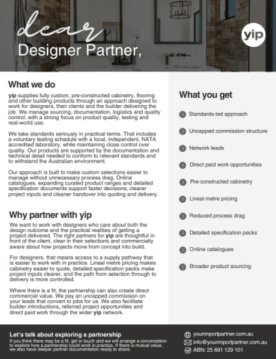 Design Partners Letter